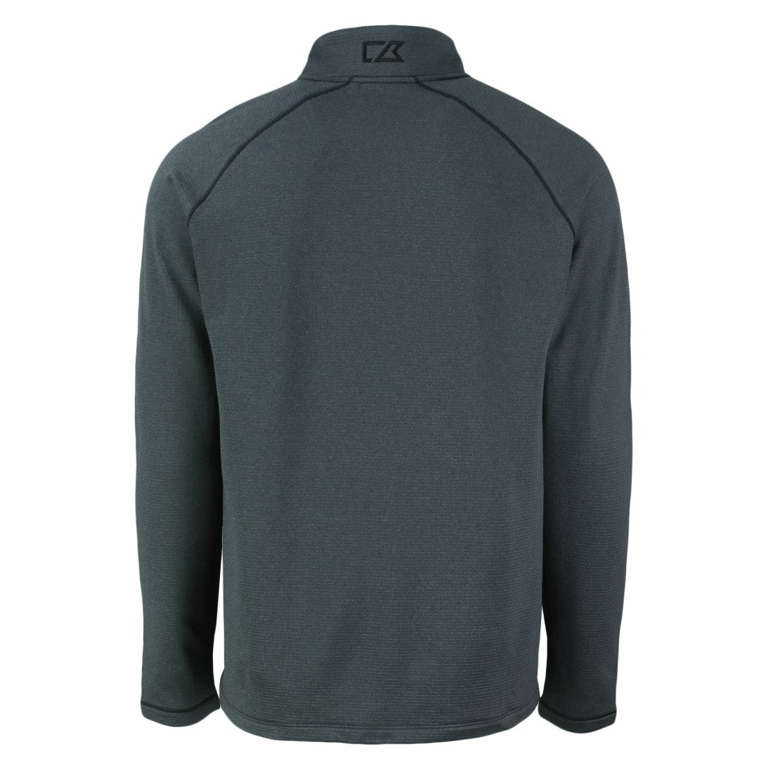 Green Bay Packers Cutter & Buck Peshastin Eco Fleece Tri-Blend Raglan Recycled Quarter-Zip Jacket - Heather Black cheap