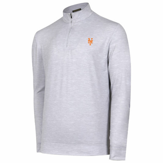 New York Mets Sublime Tri-Blend Quarter-Zip Jacket - Gray