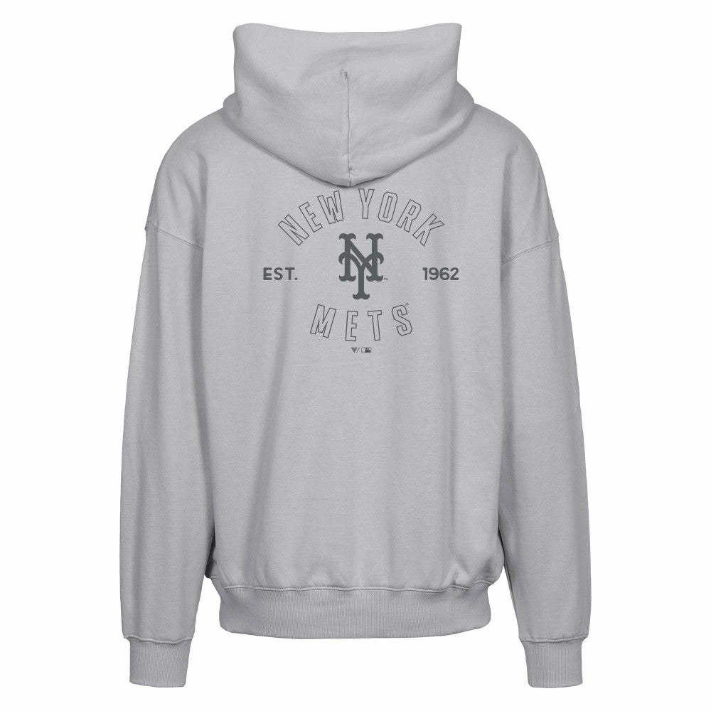 New York Mets Levelwear Uphill Abyssal Full-Zip Hoodie - Gray