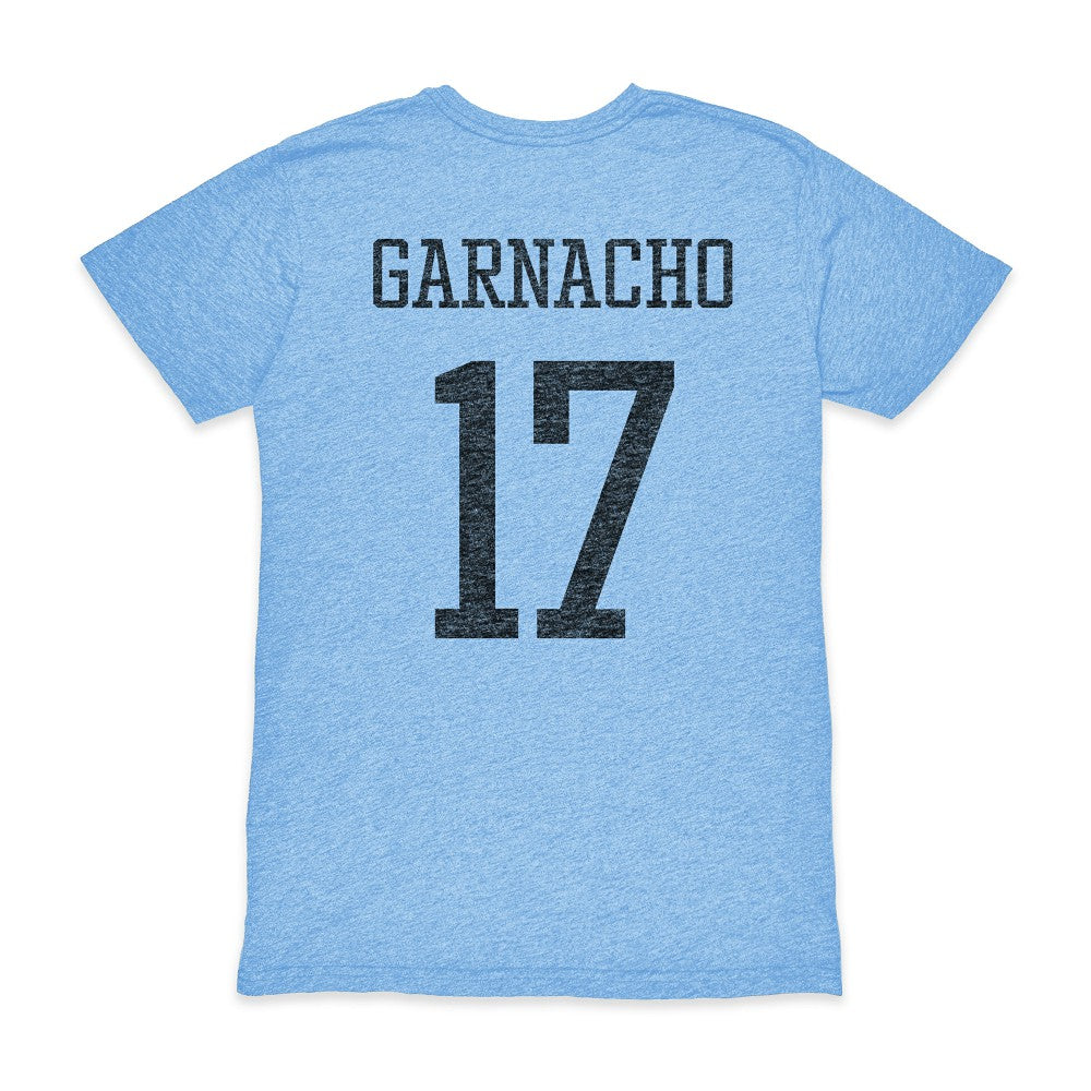 Alejandro Garnacho Argentina National Team 1863FC Player Vintage Tri-Blend T-Shirt - Light Blue shop