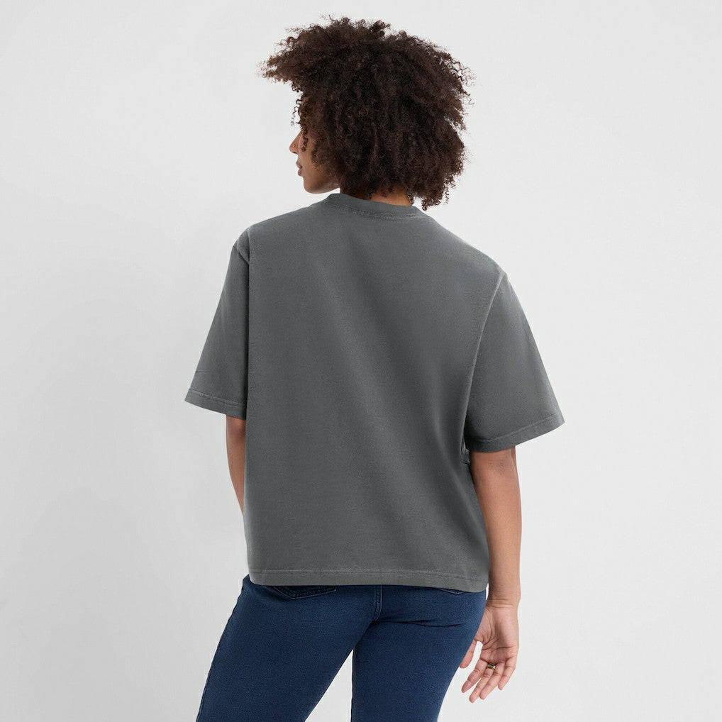New Orleans Saints Women's Glory Arch Boxy T-Shirt - Charcoal | Nike on sale