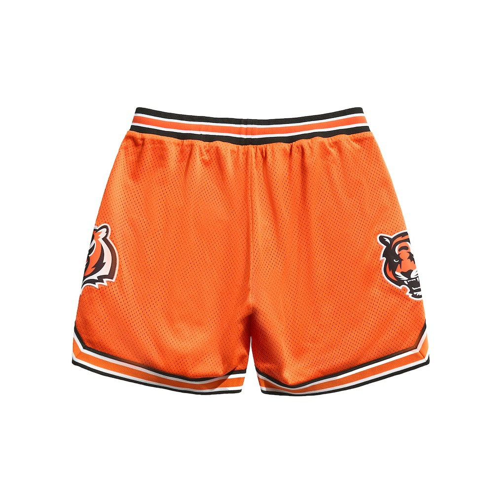 Cincinnati Bengals Chalk Line Court Shorts - Orange/Black cheap