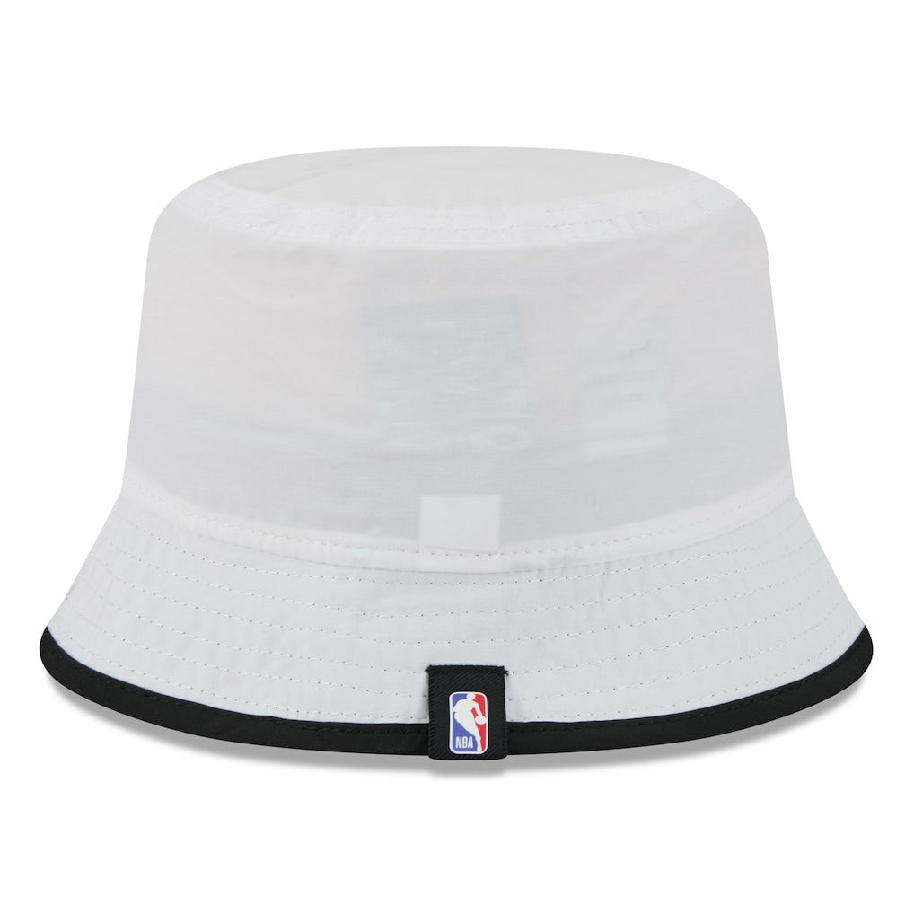 Chicago Bulls 2025 NBA Draft Nylon Bucket Hat - White/Black | New Era shop
