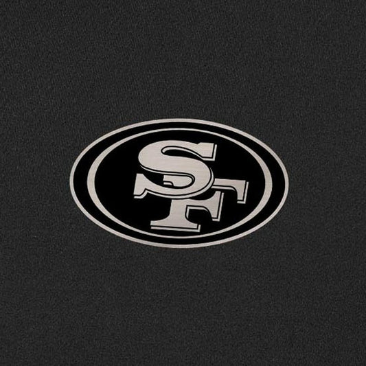 San Francisco 49ers Antigua Content Quarter-Zip Pullover Top - Black on sale