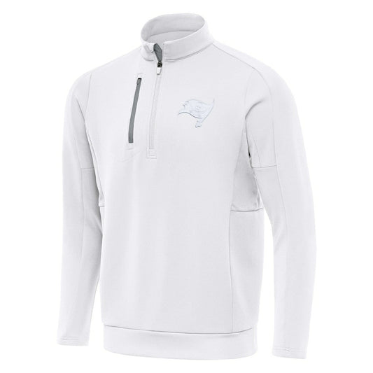 Tampa Bay Buccaneers Antigua Generation Quarter-Zip Jacket - White on sale