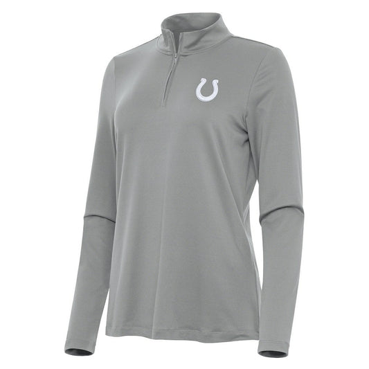 Indianapolis Colts Antigua Women's Reprocess Quarter-Zip Top - Gray cheap
