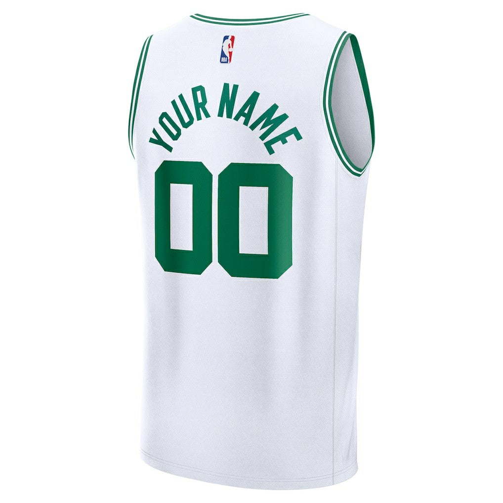 Boston Celtics Fast Break Custom Jersey - Association Edition - White | Fanatics for sale