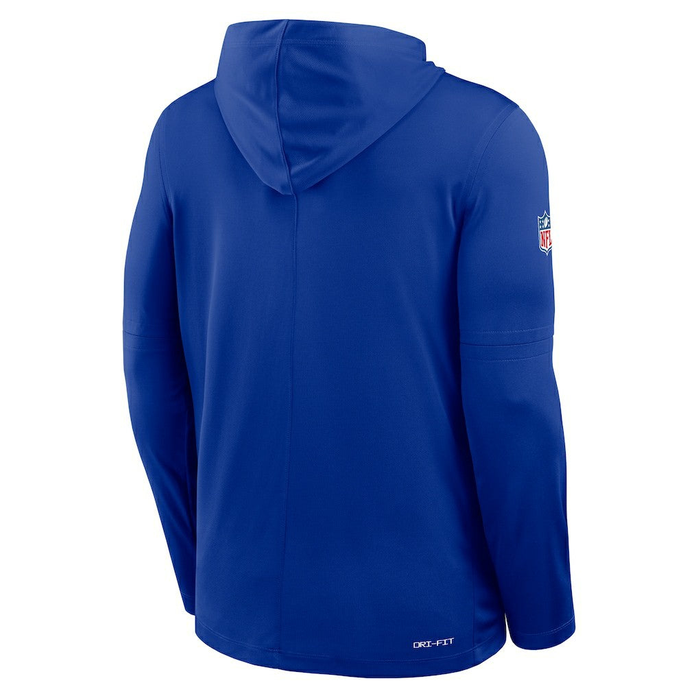 Buffalo Bills Sideline Pure Fury Performance Long Sleeve Hoodie T-Shirt - Royal | Nike online