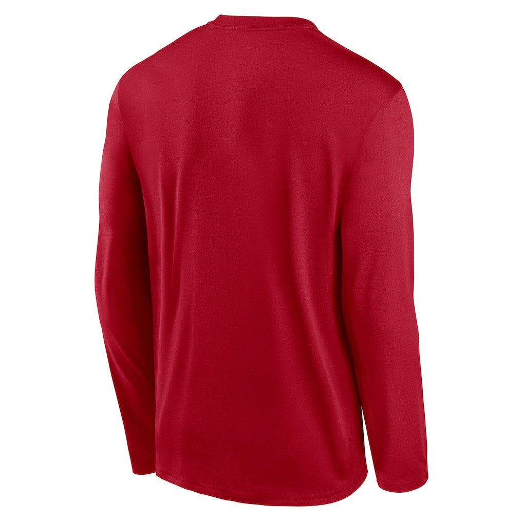 San Francisco 49ers Primetime Legend Icon Performance Long Sleeve T-Shirt - Scarlet | Nike cheap