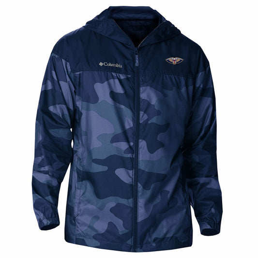 New Orleans Pelicans Flash Challenger Windbreaker Jacket - Navy | Columbia sale