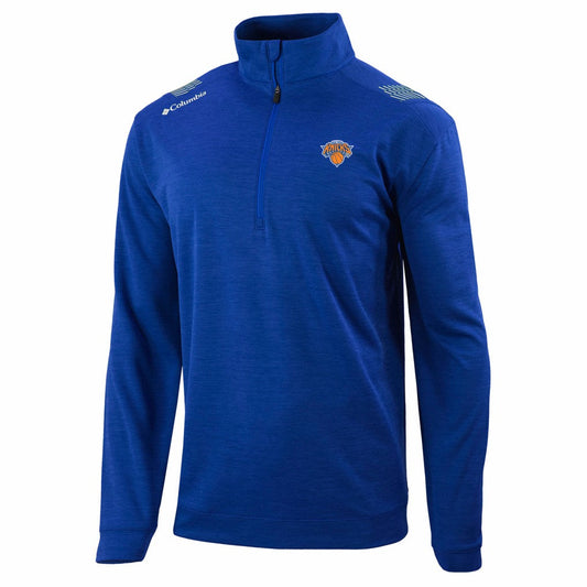 New York Knicks Oakland Downs Omni-Wick Quarter-Zip Top - Blue | Columbia sale