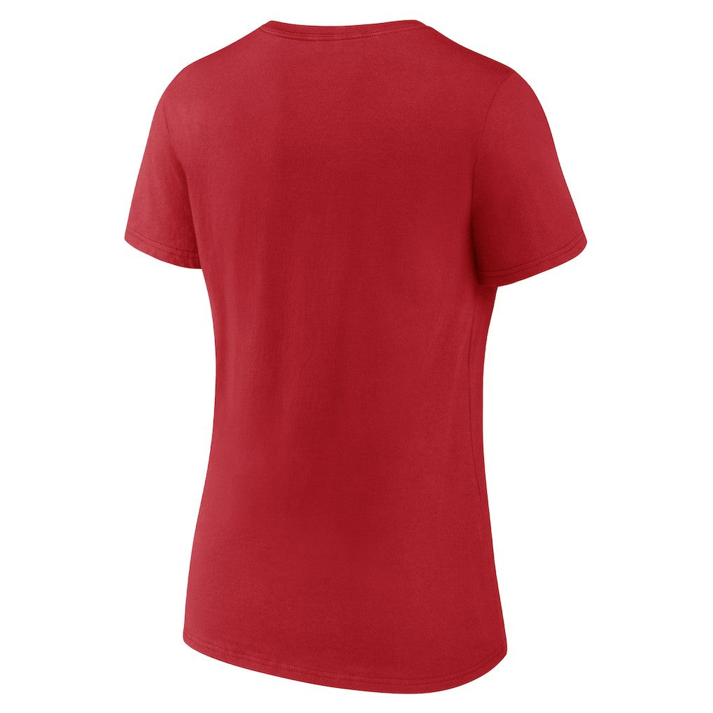Philadelphia 76ers Women's Huddle V-Neck T-Shirt - Red on sale