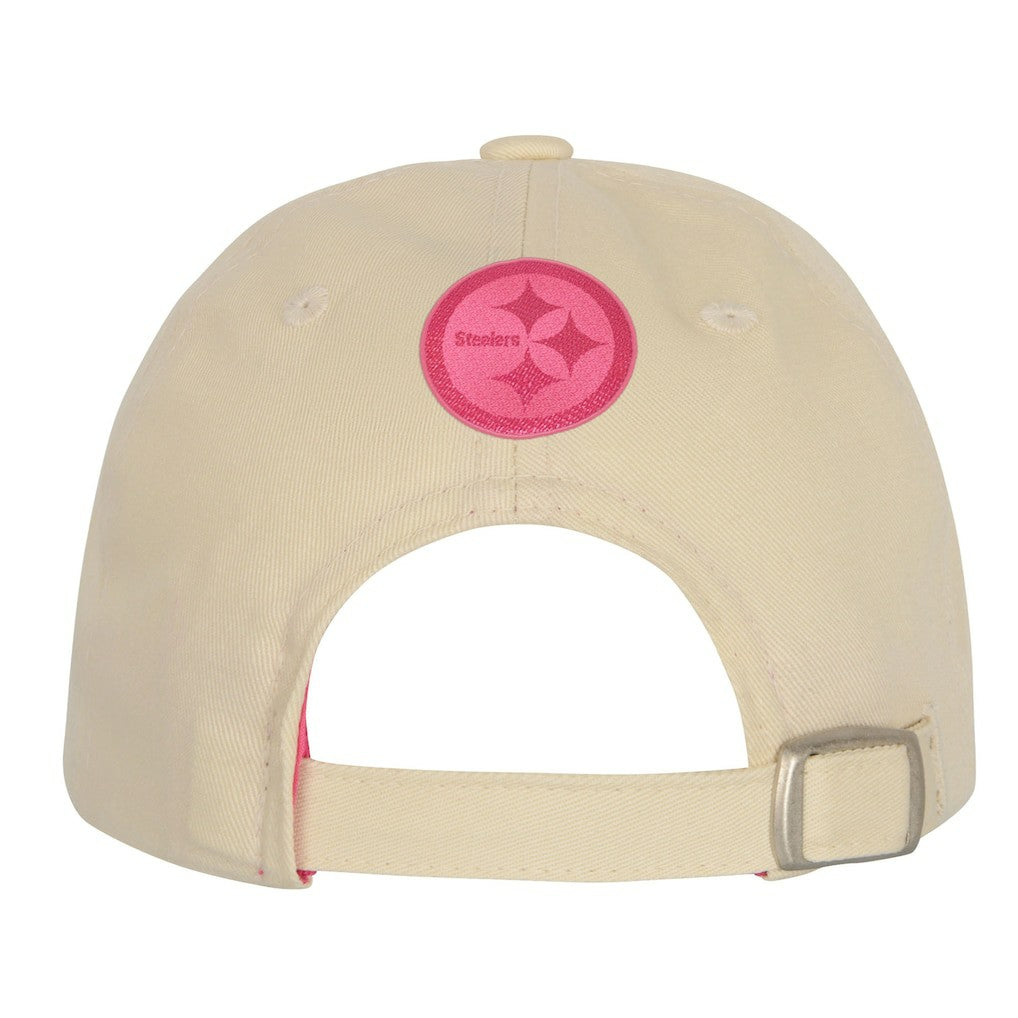 Pittsburgh Steelers Outerstuff Girls Youth Blitz Adjustable Hat - Cream on sale