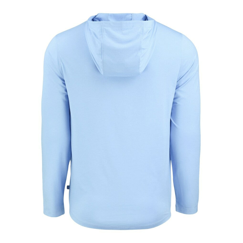 Baltimore Ravens Men's Cutter & Buck Coastline Epic Comfort Eco Recycled Men's Hooded Shirt - Powder Blue on sale