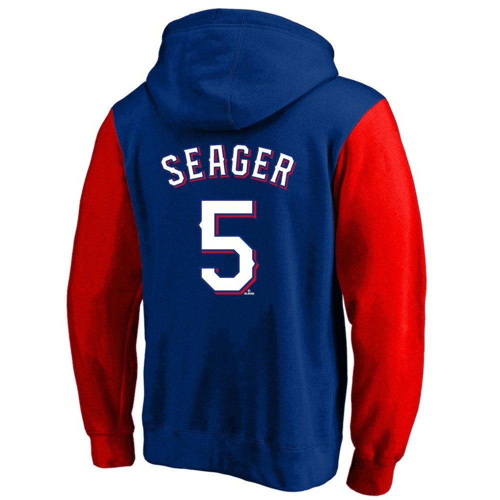 Corey Seager Texas Rangers Profile Big & Tall Name & Number Fleece Pullover Hoodie - Royal