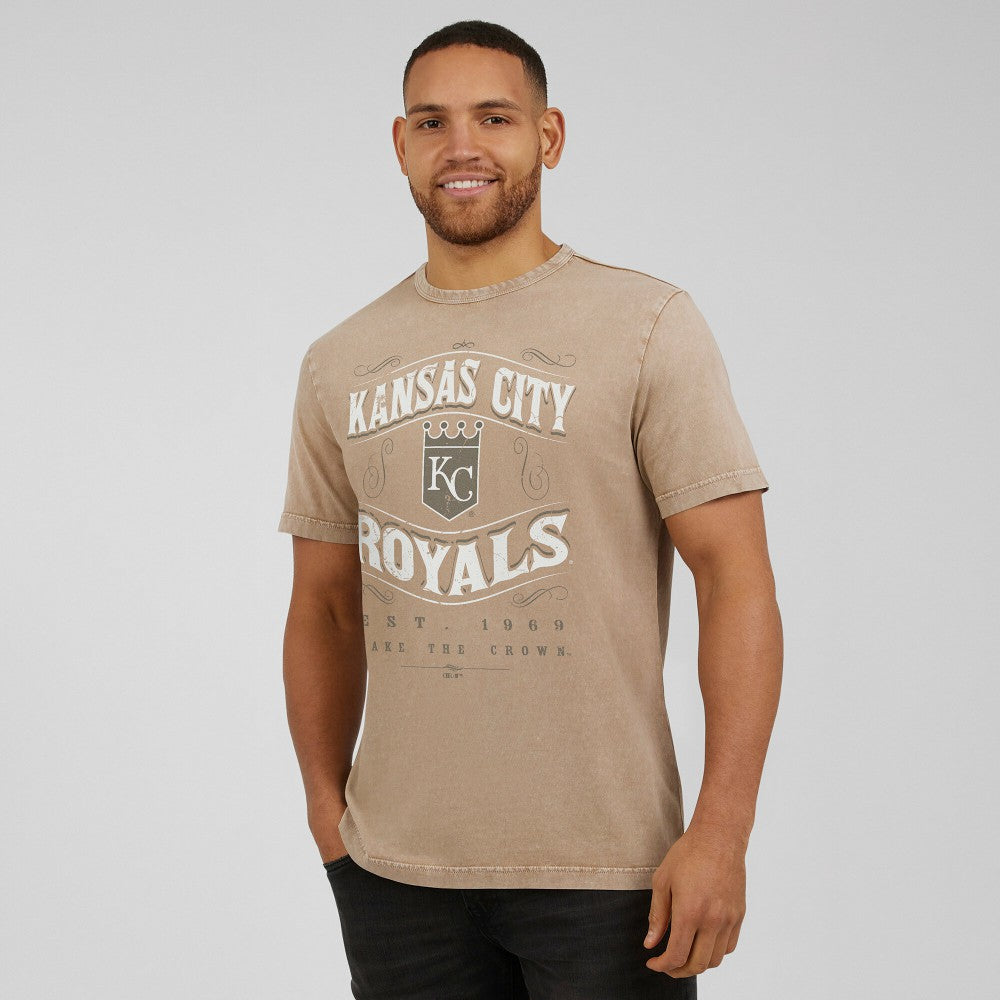 Kansas City Royals Darius Rucker Collection Sun Faded T-Shirt - Tan