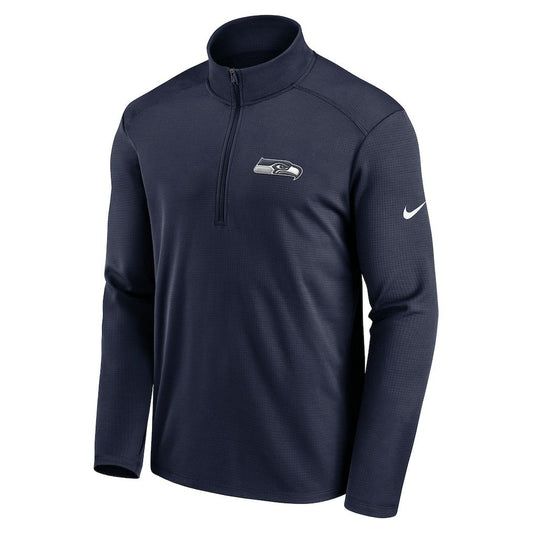 Seattle Seahawks Pacer Half-Zip Pullover - College Navy | Nike for sale