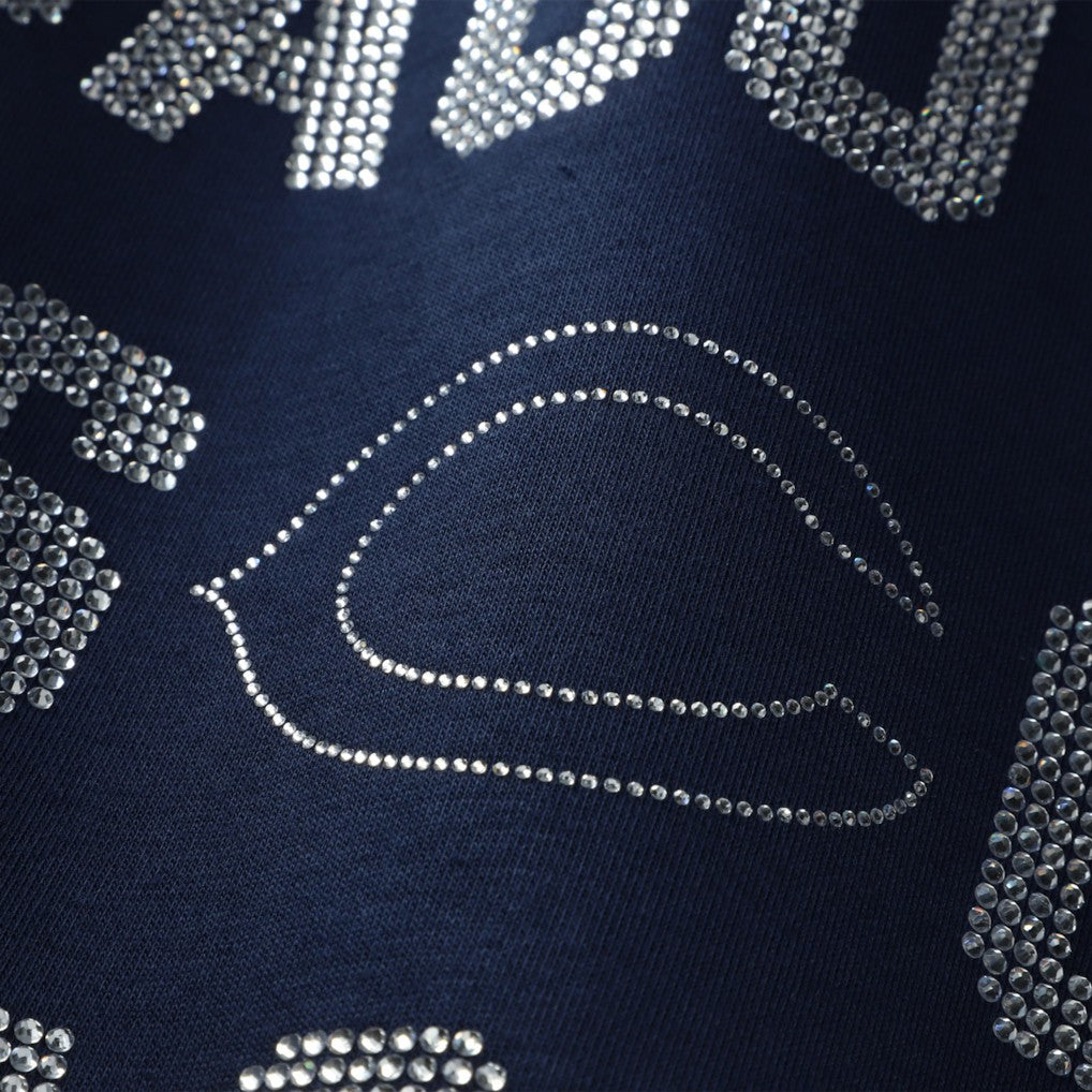 Chicago Bears Gameday Couture Women's Oversized Hype Era Rhinestone Text Sweatshirt - Navy outlet