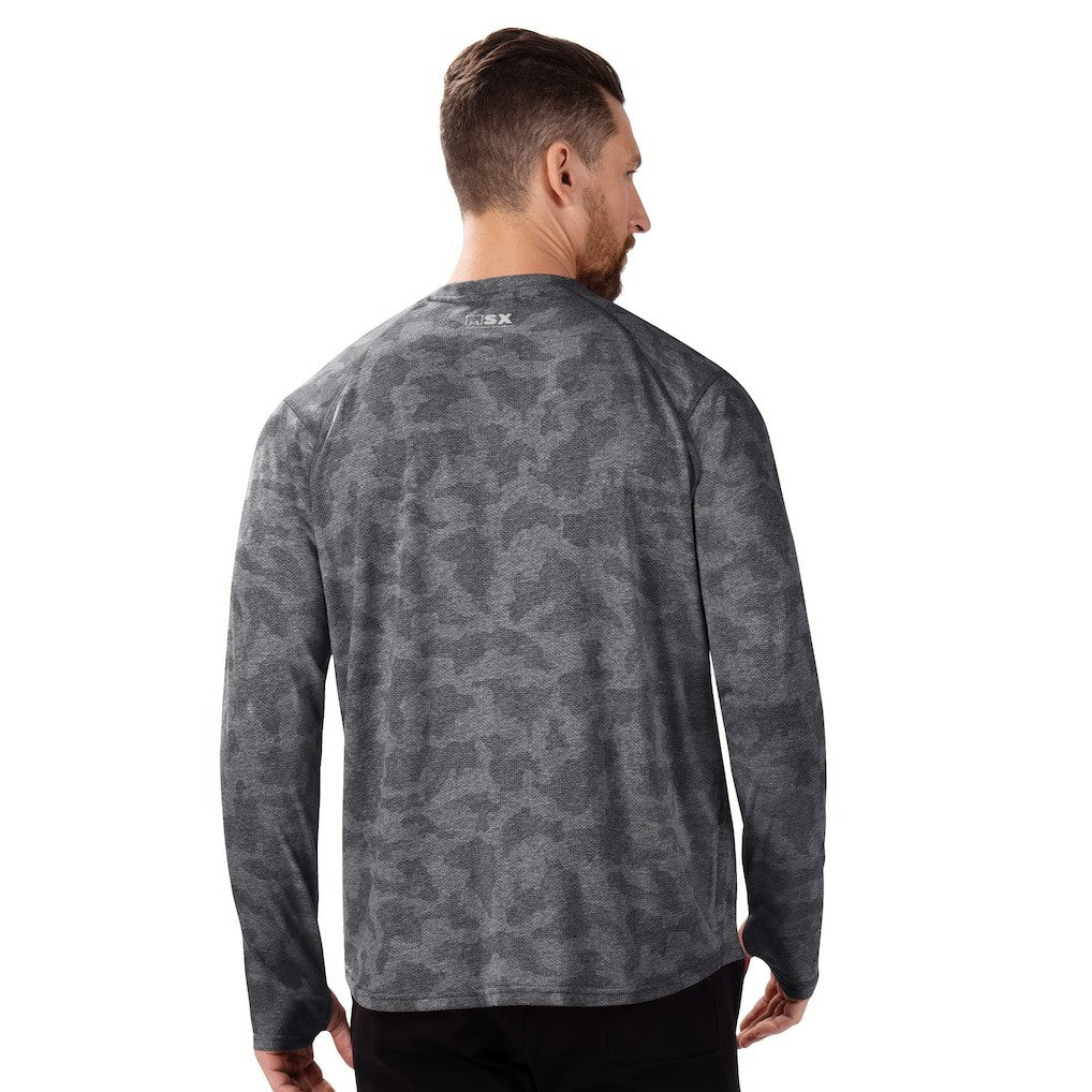 Atlanta Falcons MSX by Michael Strahan Performance Camo Long Sleeve T-Shirt - Black outlet