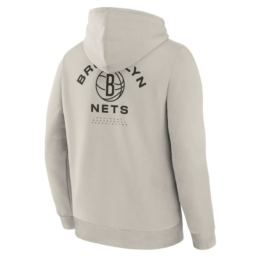 Brooklyn Nets Crossover Collection Blocked Shot Premium Pullover Hoodie - Off White | Fanatics outlet