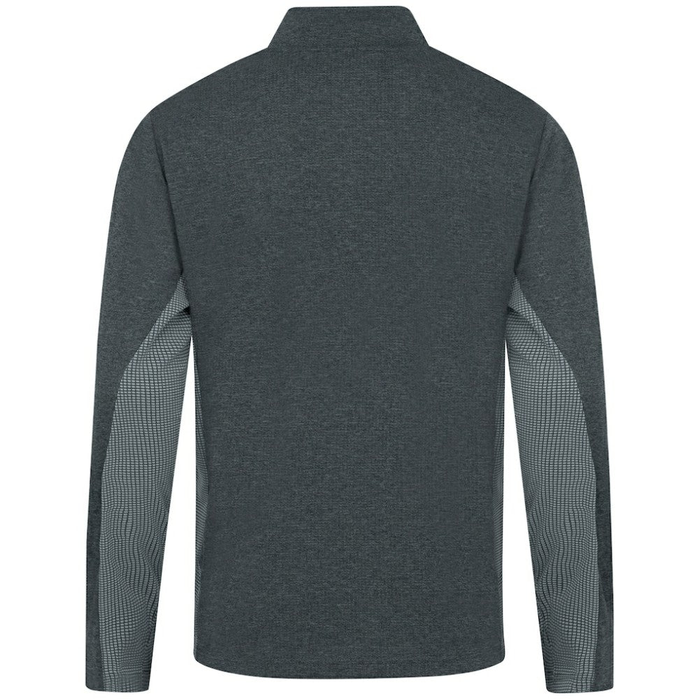 New York Yankees Levelwear Waffle Insignia 2.0 Quarter-Zip Pullover - Heather Black