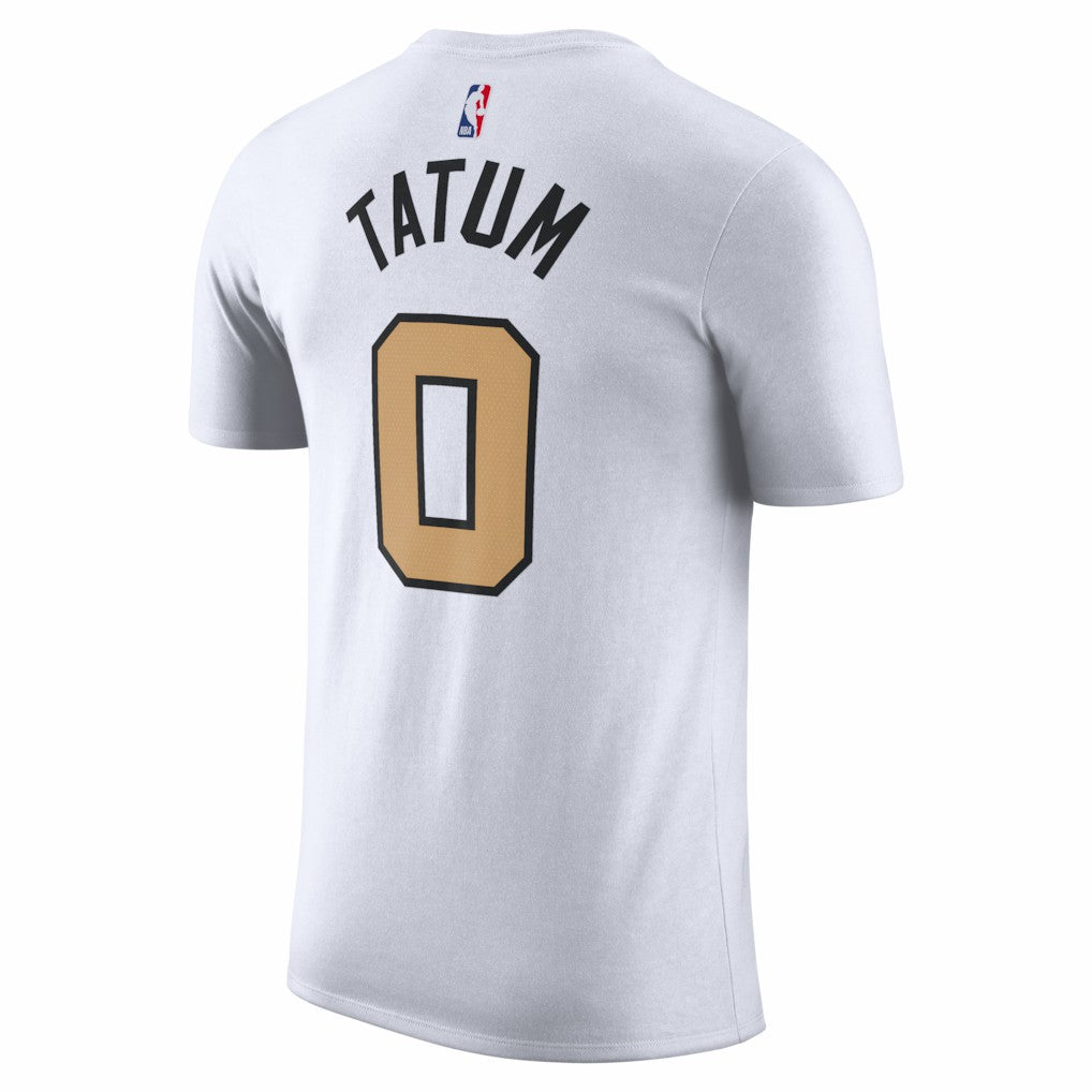 Jayson Tatum Boston Celtics Unisex 2025/26 City Edition Name & Number T-Shirt - White | Nike for sale