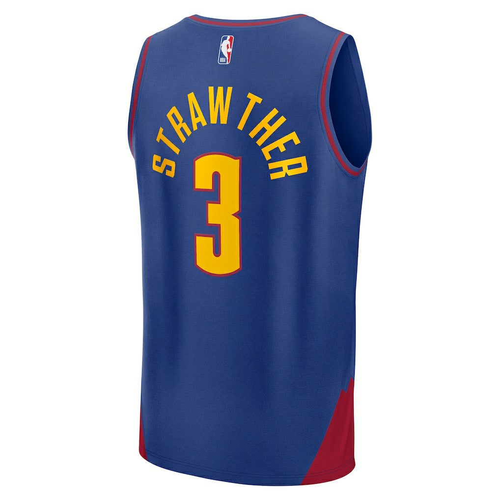 Julian Strawther Denver Nuggets Fast Break Replica Player Jersey sale - Statement Editi- Blue | Fanatics on sale