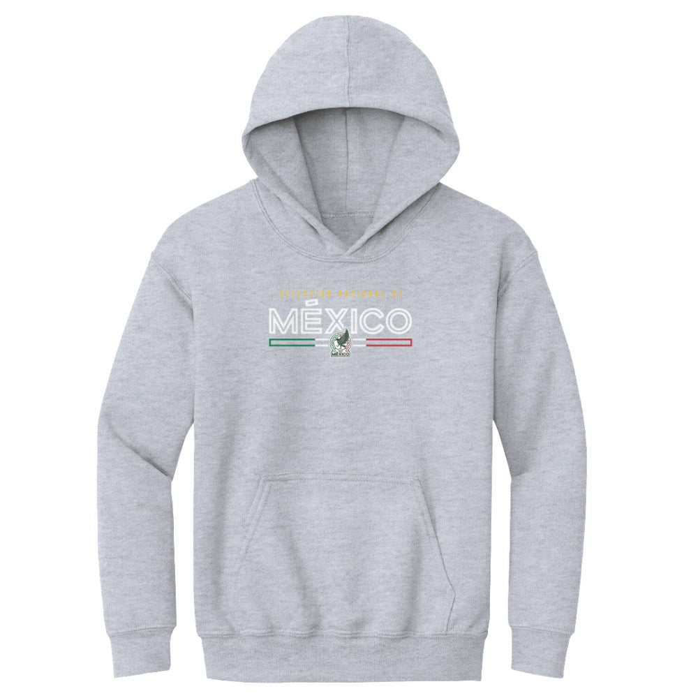 Mexico National Team 500 Level Youth Inline Pullover Hoodie - Gray cheap