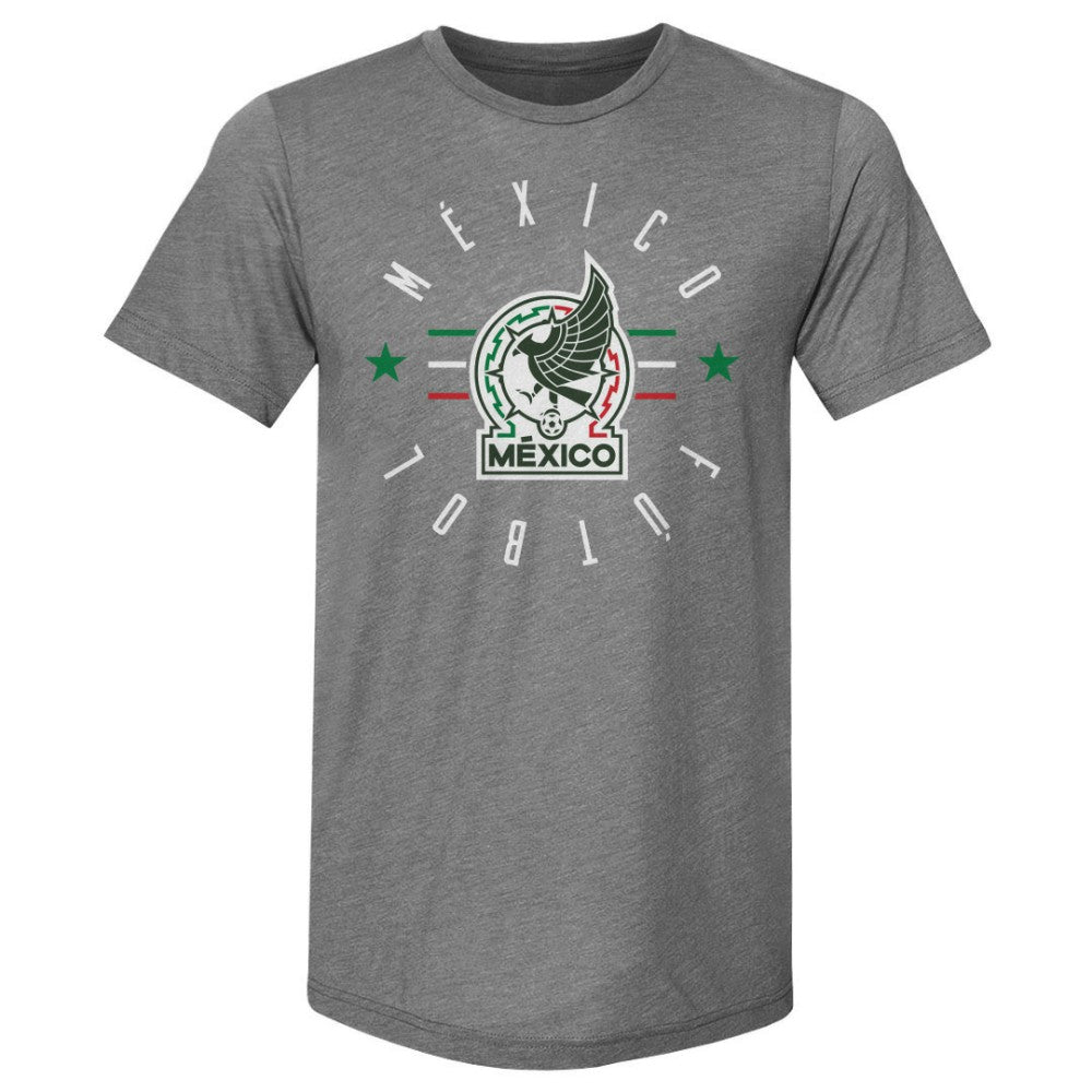 Mexico National Team 500 Level Futbol Premium Tri-Blend T-Shirt - Gray outlet