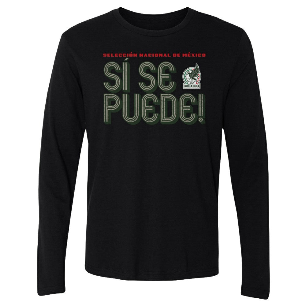Mexico National Team 500 Level Si Se Puede Inline Bold Long Sleeve T-Shirt - Black outlet