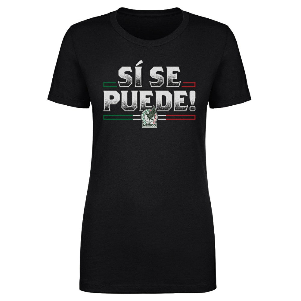 Mexico National Team 500 Level Women's Si Se Puede T-Shirt - Black discount