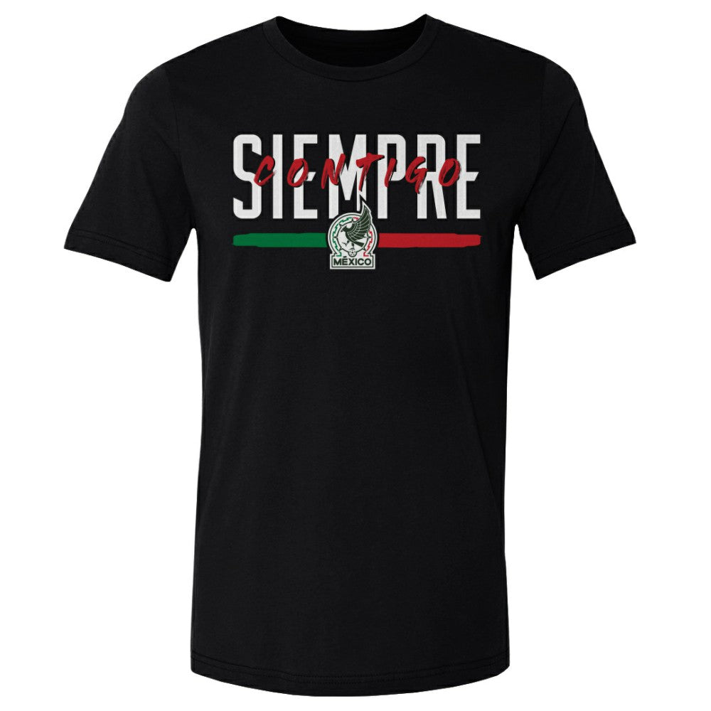 Mexico National Team 500 Level Siempre Contigo Cotton T-Shirt - Black sale