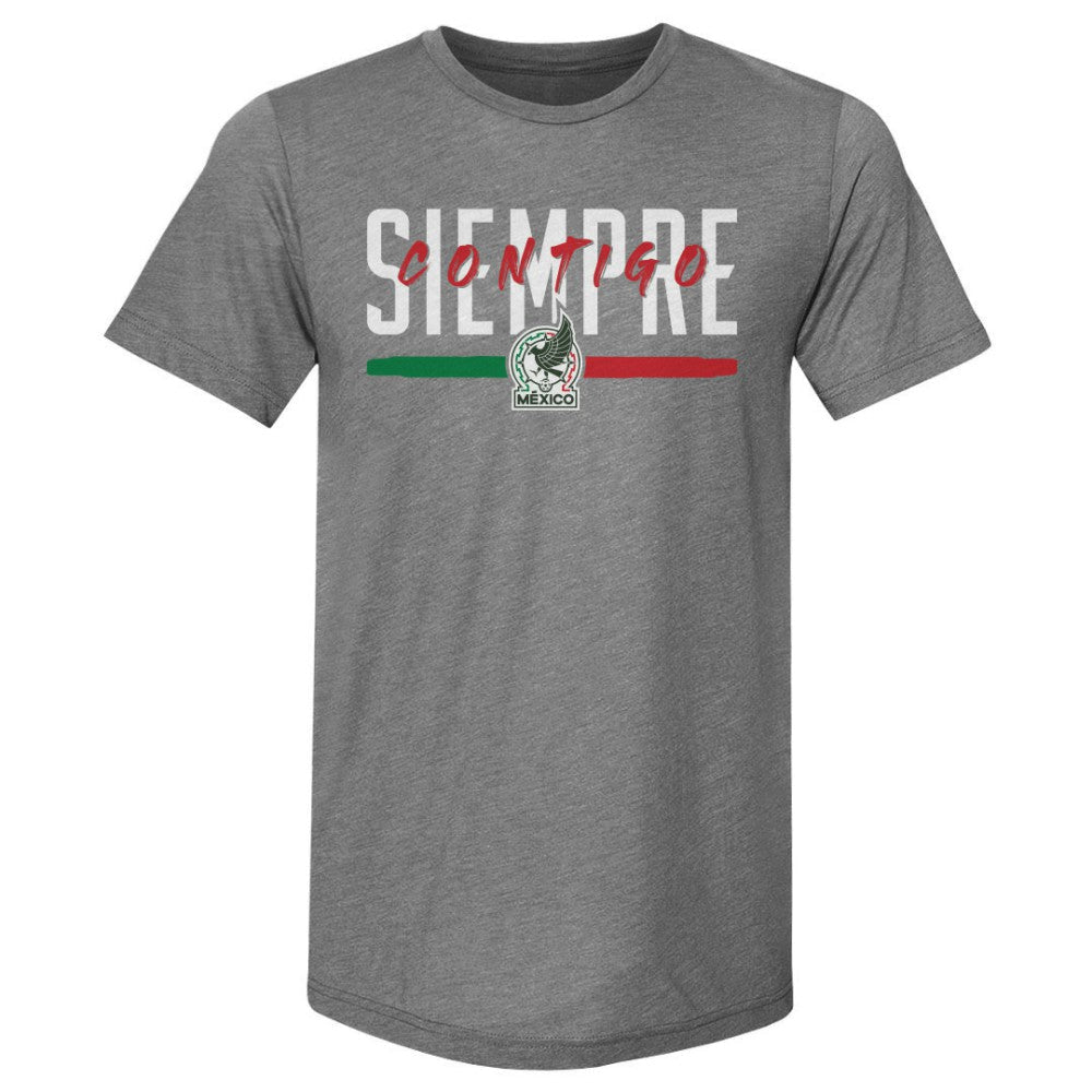 Mexico National Team 500 Level Siempre Contigo Premium Tri-Blend T-Shirt - Gray online