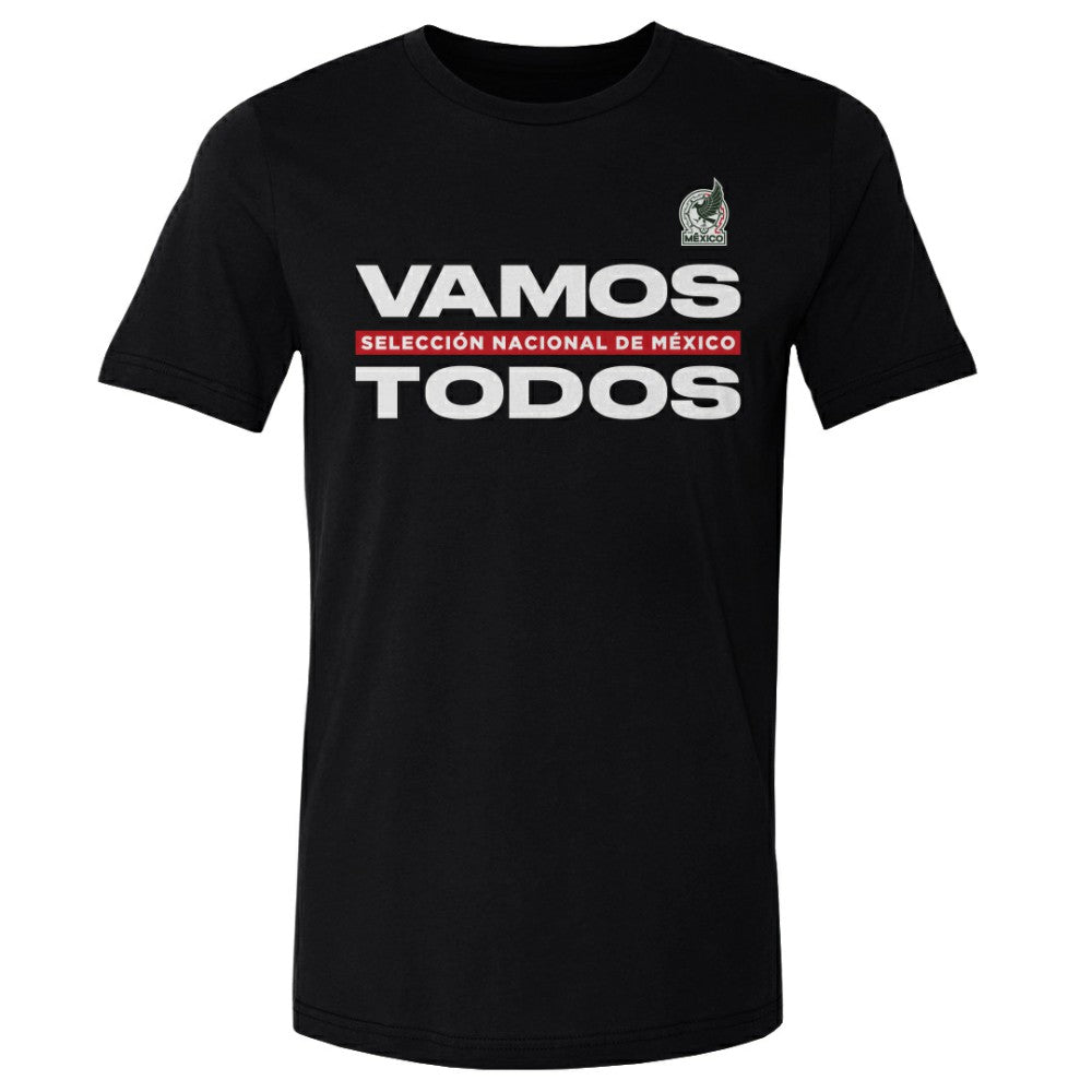 Mexico National Team 500 Level Vamos Todos Cotton T-Shirt - Black shop