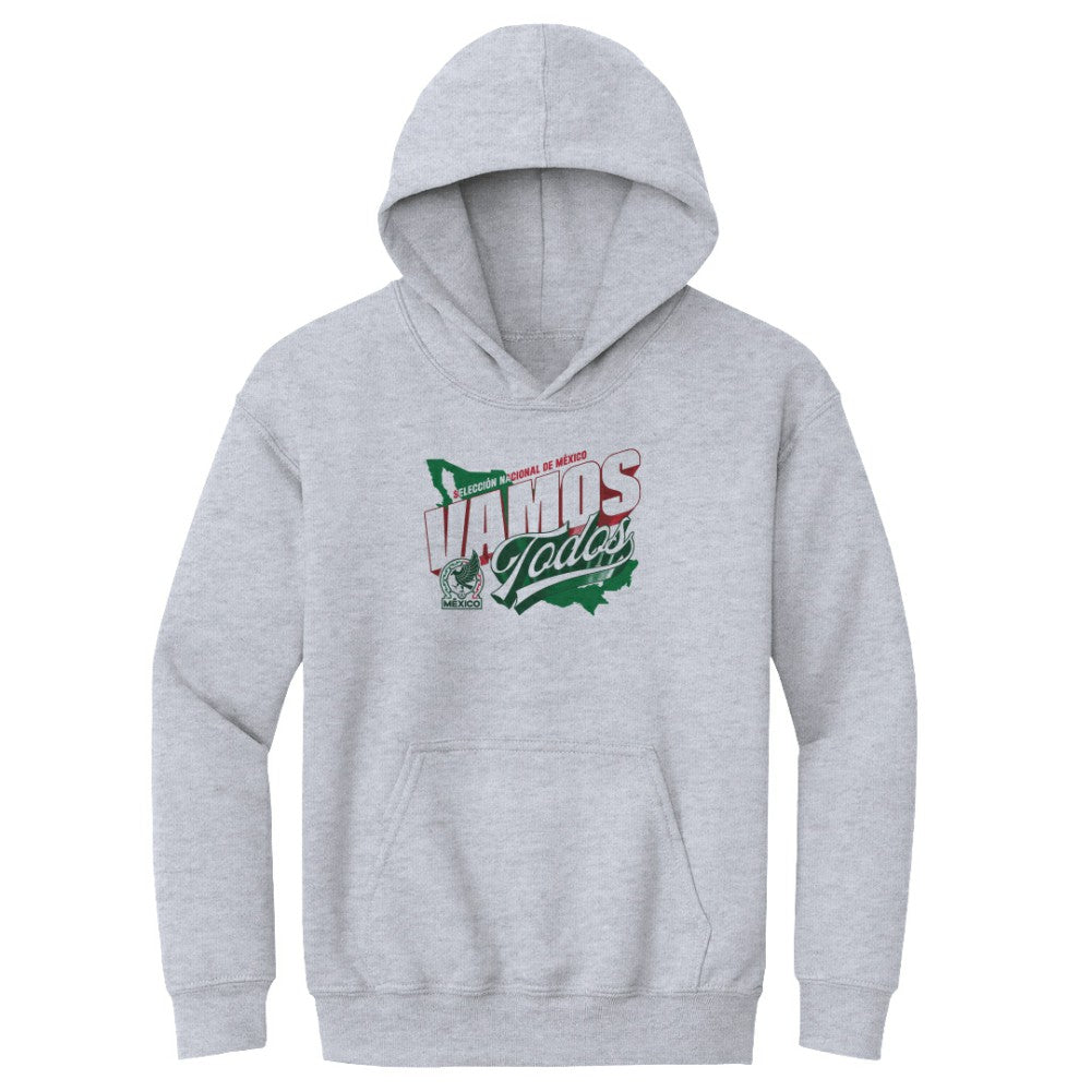 Mexico National Team 500 Level Youth Vamos Todos Country Pullover Hoodie - Gray discount