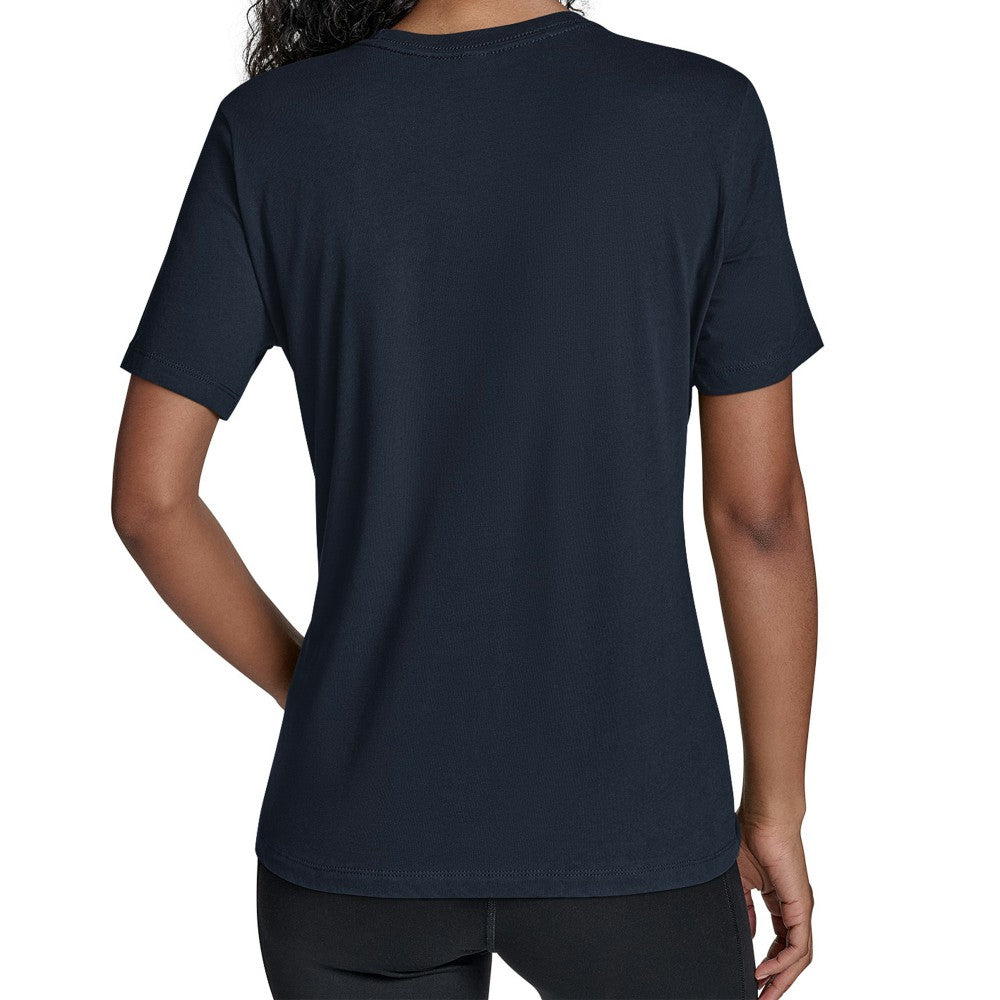 Los Angeles Angels Starter Women's Groovy Script Team Fitted T-Shirt - Navy
