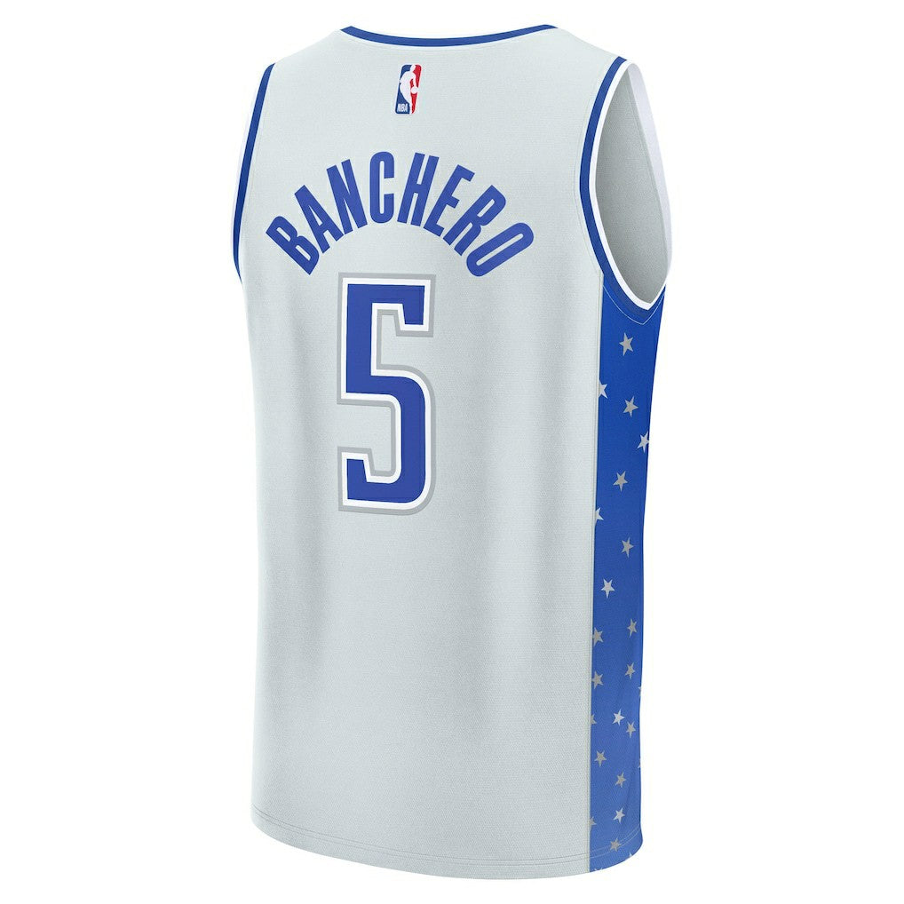 Paolo Banchero Orlando Magic Youth 2025/26 City Edition Fast Break Jersey - Silver | Fanatics for sale