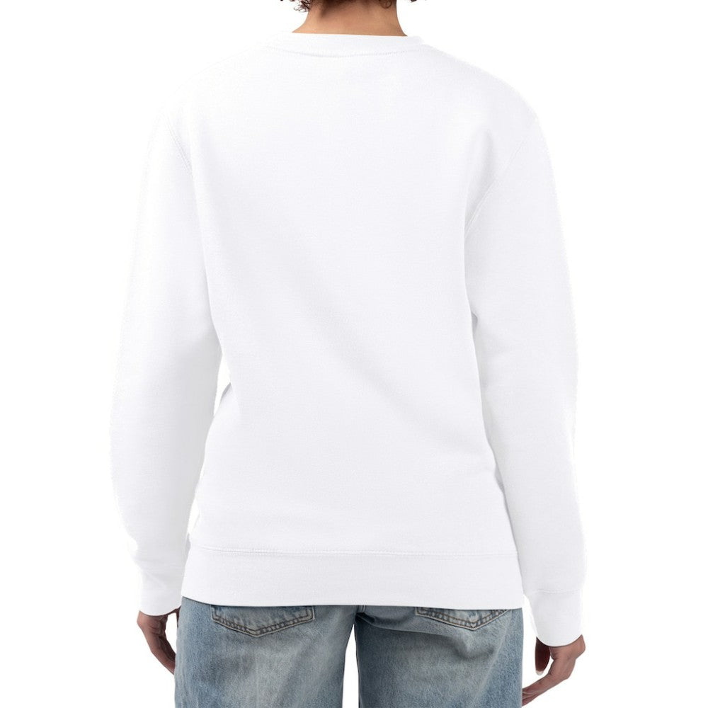 New York Yankees G-III 4Her by Carl Banks Women's Distressed Baseball Team Fleece Pullover Sweatshirt - White