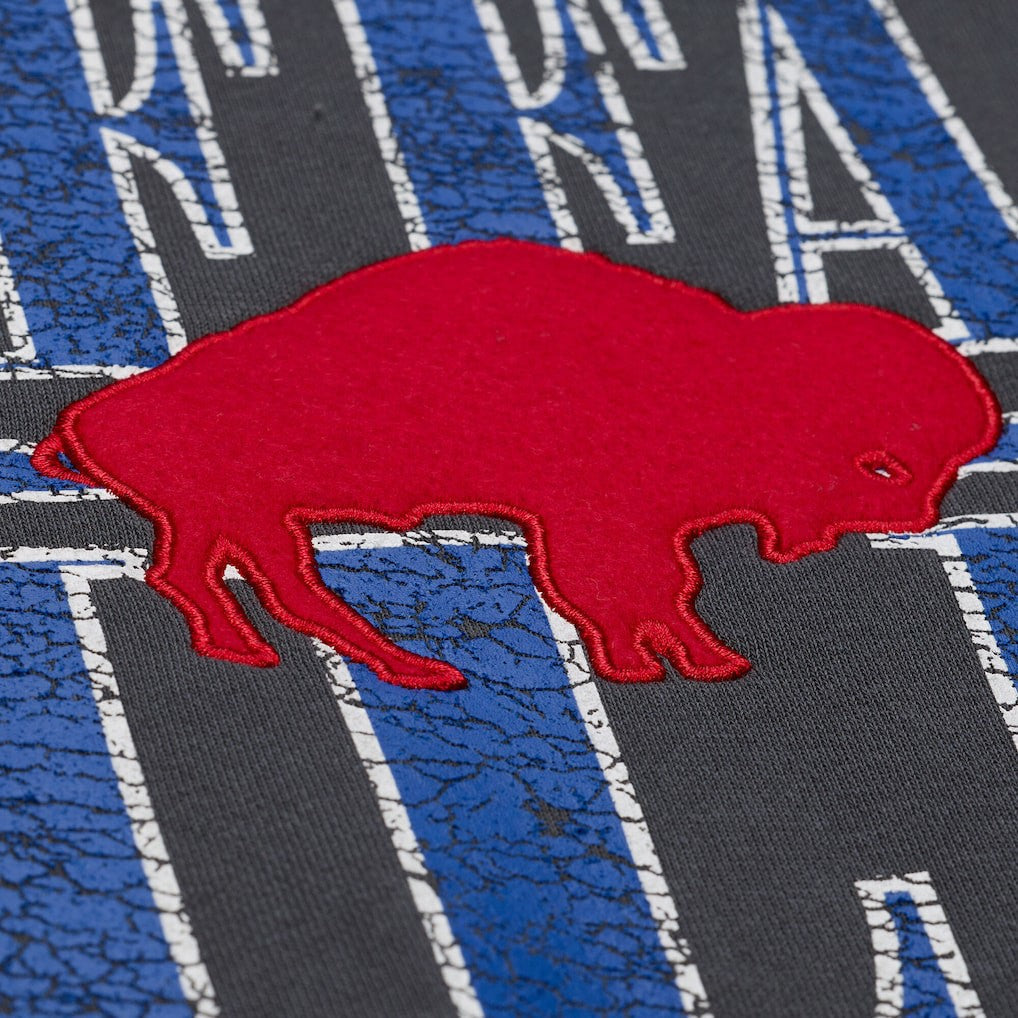 Buffalo Bills Downtown Crew Vintage Logo Sweatshirt - Black on sale