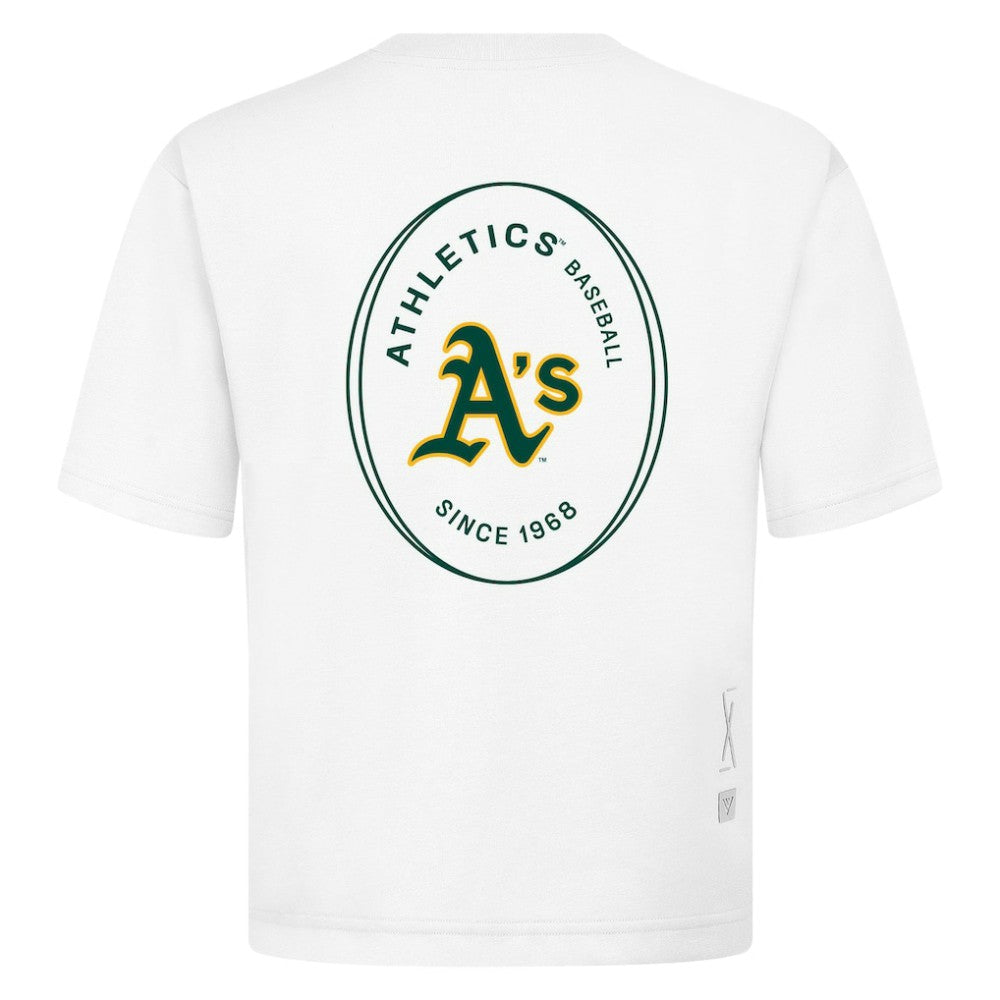 Athletics Levelwear Signet Oversized Luxe Signature Knit T-Shirt - White