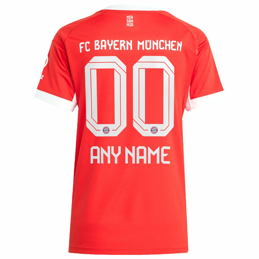 Bayern Munich Women's 2025/26 Home Replica Custom Jersey - Red | Adidas online