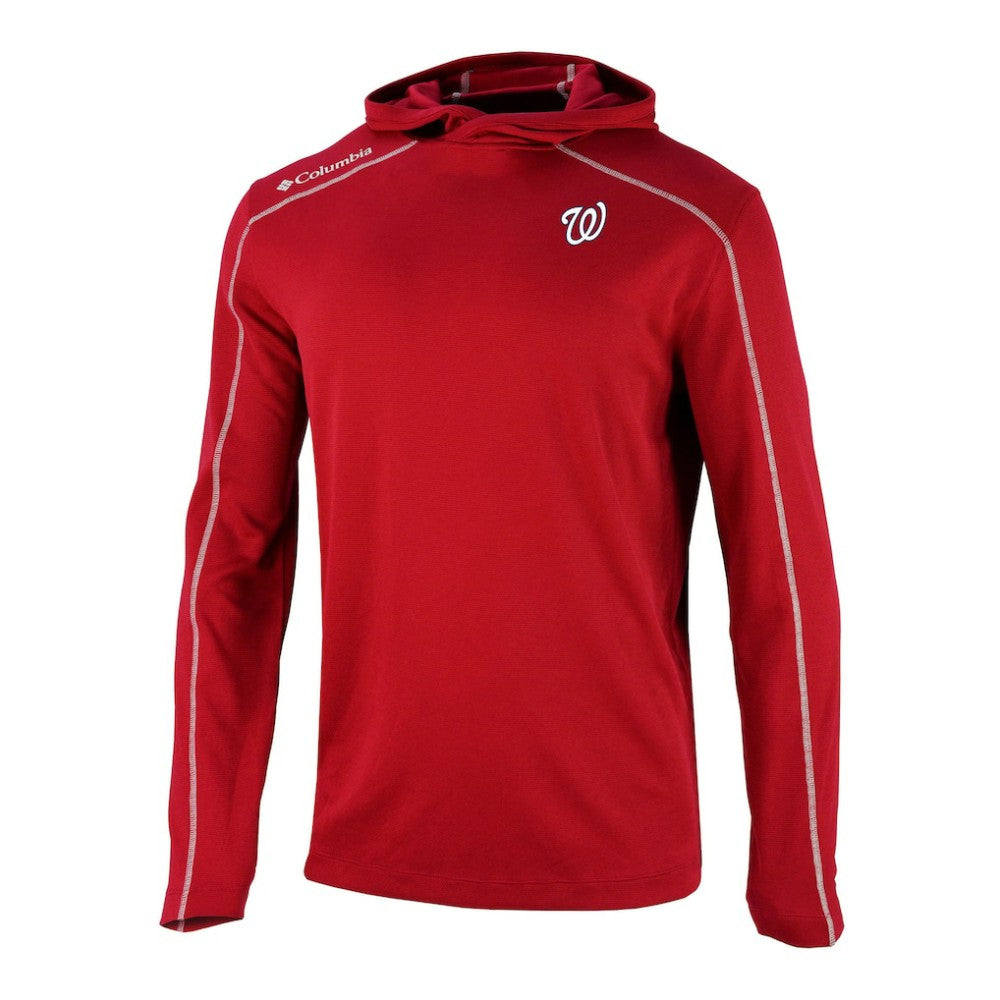 Washington Nationals Omni-Wick Shotgun Pullover Hoodie - Red | Columbia