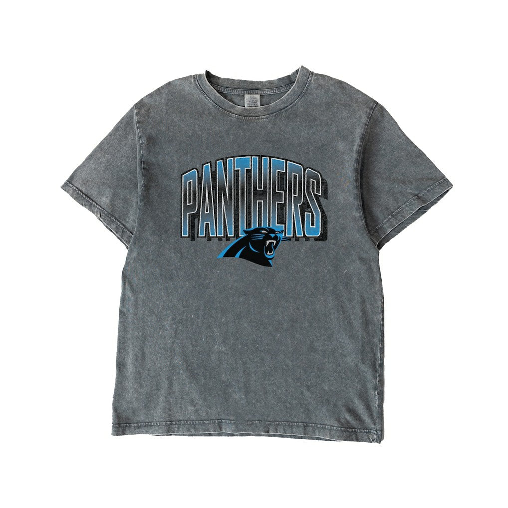 Carolina Panthers Gameday Couture Women's Peak Performance Oversized Snow Wash T-Shirt - Gray on sale