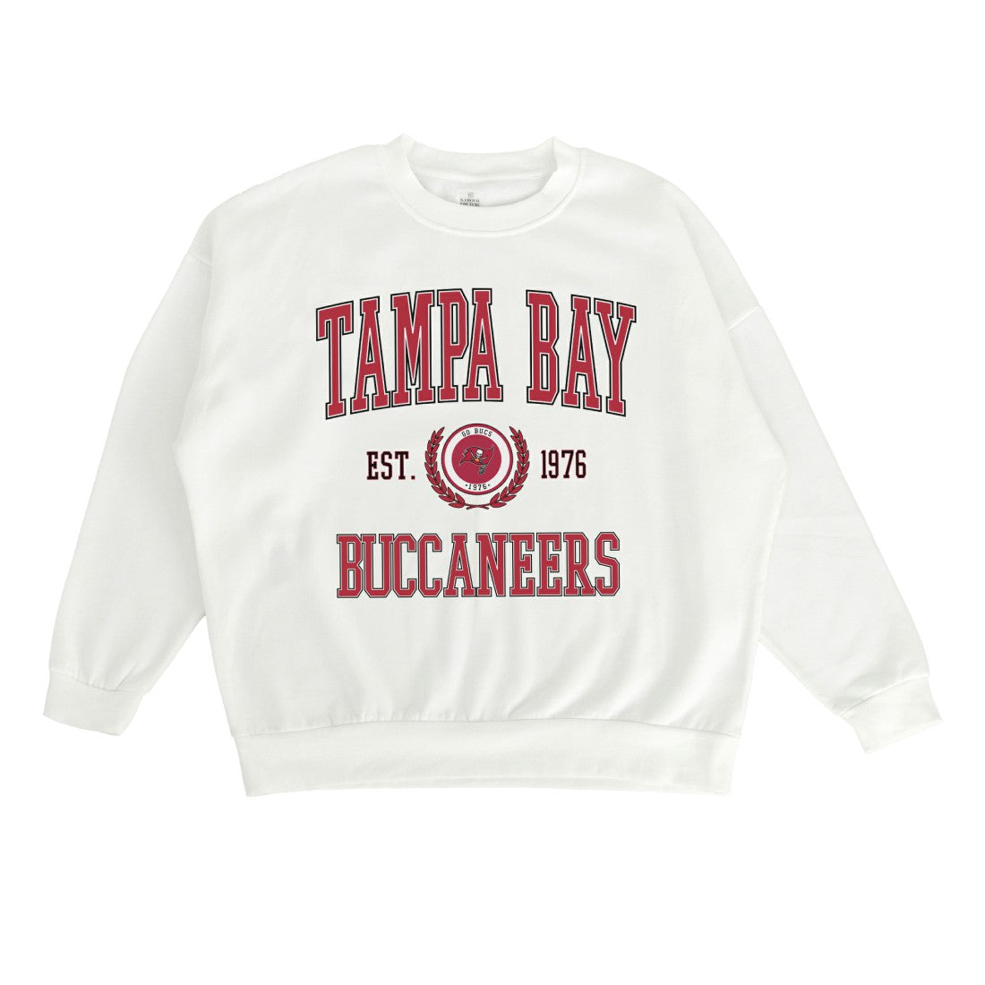 Tampa Bay Buccaneers Gameday Couture Women's Timeless Triumph Premium Fleece Pullover Sweatshirt - White on sale