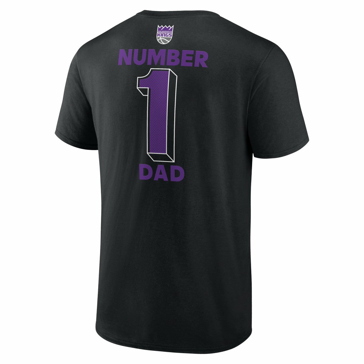 Sacramento Kings #1 Dad Jersey T-Shirt - Black for sale