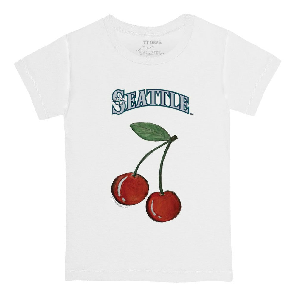 Seattle Mariners Tiny Turnip Youth Cherries T-Shirt - White