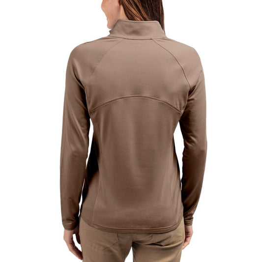 Indianapolis Colts Cutter & Buck Women's Tonal Adapt Eco Knit Stretch Recycled Raglan Half-Zip Pullover - Brown cheap