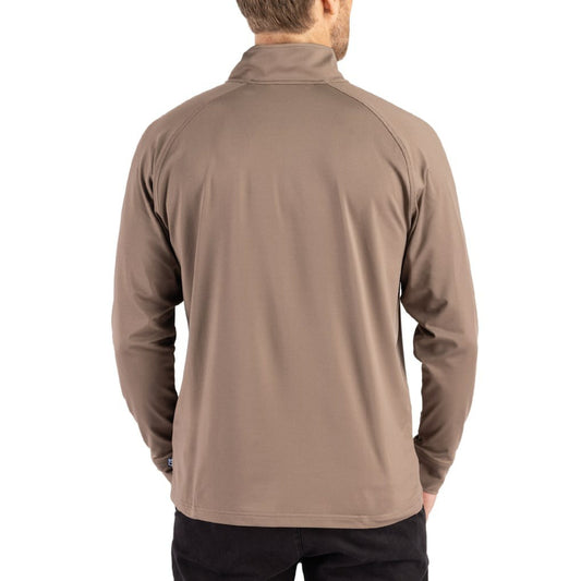 Indianapolis Colts Cutter & Buck Adapt Eco Knit Stretch Recycled Quarter-Zip Pullover - Brown sale