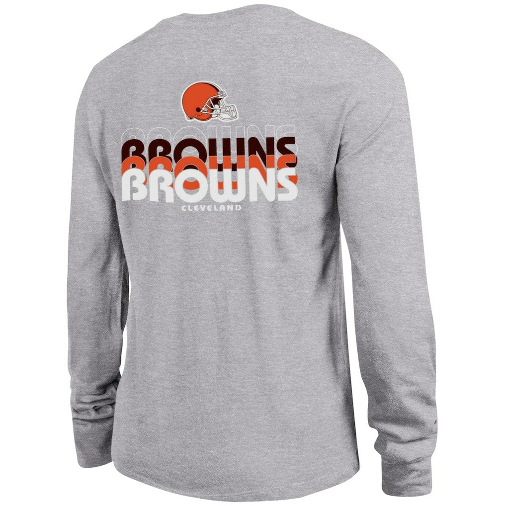 Cleveland Browns Champion Women's Core Long-Sleeve T-Shirt - Heather Gray cheap