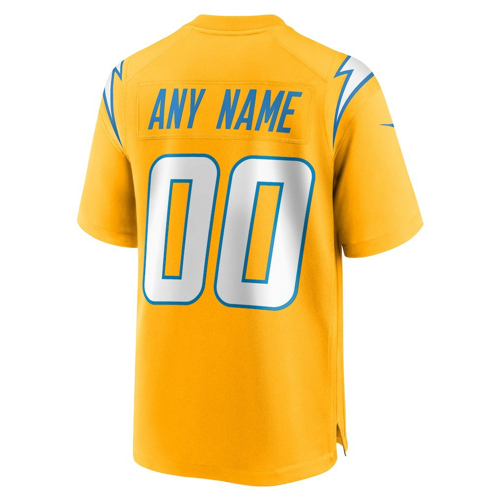 Los Angeles Chargers Alternate Charger Power Game Custom Jersey - Gold | Nike discount